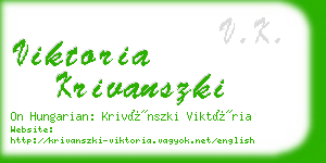 viktoria krivanszki business card